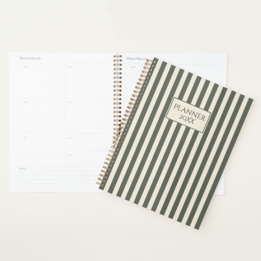 Persoonlijke gestreepte planner 20XX (Display)