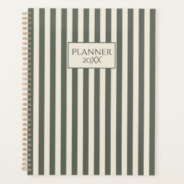 Persoonlijke gestreepte planner 20XX