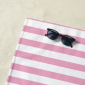 Persoonlijke gestreepte strandhanddoek, aangepaste strandlaken (In situ)
