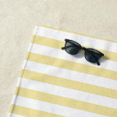 Persoonlijke gestreepte strandhanddoek, aangepaste strandlaken (In situ)