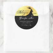 Persoonlijke "Gettin Blitzen"-vakantieoord C Ronde Sticker (Tas)