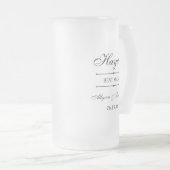 Persoonlijke Getuige Geschenk Matglas Bierpul (Voorkant rechts)