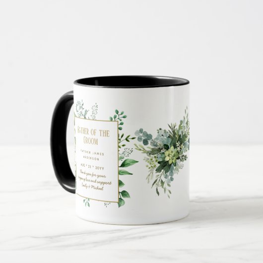 Persoonlijke Getuige Vader van de Bruidegom Bruids Mok (Voorkant links)