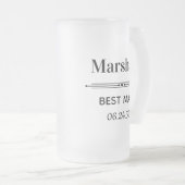 Persoonlijke Getuige van de Bruidegom Matglas Bierpul (Voorkant rechts)