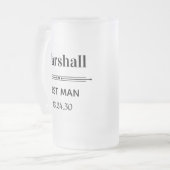 Persoonlijke Getuige van de Bruidegom Matglas Bierpul (Voorkant links)