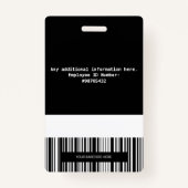 Persoonlijke gevaccineerde ID Anti-Vax-verpleegbad Badge (Achterkant)