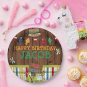 Persoonlijke Geviste verjaardag Papieren Bordje (Feest)