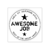 Persoonlijke geweldige baan rubberstempel (Afrduk)