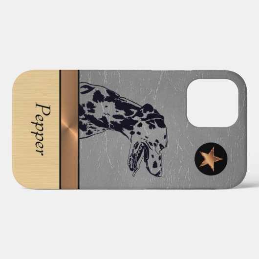 Persoonlijke geweldige Dalmatian Dog iPhone Case (Achterkant (horizontaal))