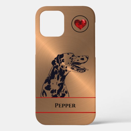 Persoonlijke geweldige Dalmatian Dog iPhone Case (Achterkant)