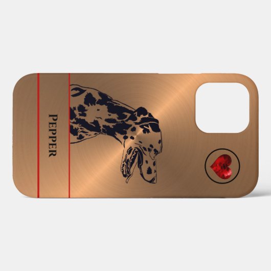 Persoonlijke geweldige Dalmatian Dog iPhone Case (Achterkant (horizontaal))