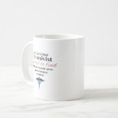 Persoonlijke geweldige intensivist quote koffiemok (Voorkant links)