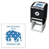 Persoonlijke geweldige werk leraar stempel olifant (In situ)