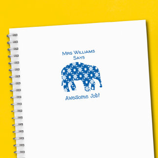 Persoonlijke geweldige werk leraar stempel olifant