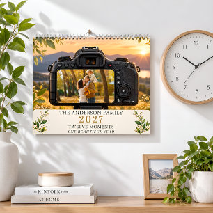 Persoonlijke gezelfgemaakte familiefotokalender 20 kalender