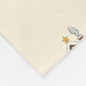 Persoonlijke gezellige kerstcottage fleece deken (Hoek)