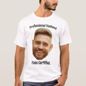 Persoonlijke Gezicht Aangepaste Foto Grappig Koppe T-shirt (Voorkant)