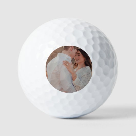 Persoonlijke Gezicht Bruidsjonker Golf Grappige Go Golfballen (Voorkant)