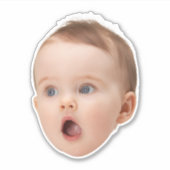 Persoonlijke Gezicht Stickers, Aangepaste Gezichts Sticker (Voorkant)