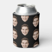 Persoonlijke gezicht verjaardag cadeaus vrijgezell blikjeskoeler (Blikje Voorkant)