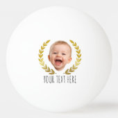 Persoonlijke gezichts foto grappig  pingpongbal (Voorkant)