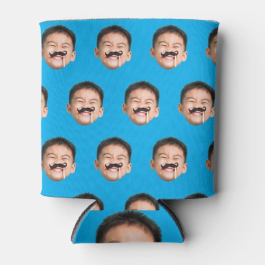 Persoonlijke gezichtsverjaardagsfavorieten vrijgez blikjeskoeler (Voorkant)