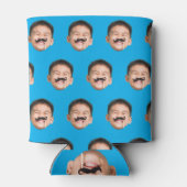 Persoonlijke gezichtsverjaardagsfavorieten vrijgez blikjeskoeler (Achterkant)