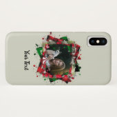 Persoonlijke gezinsdierfoto Kerstmis Case-Mate iPhone Case (Achterkant (horizontaal))