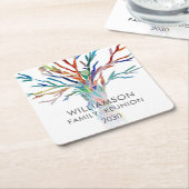 Persoonlijke gezinshereniging kartonnen onderzetters (Schuin)