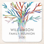 Persoonlijke gezinshereniging kartonnen onderzetters (Voorkant)