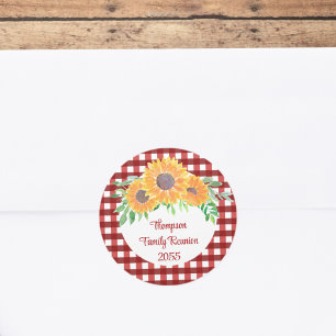 Persoonlijke gezinshereniging ronde sticker