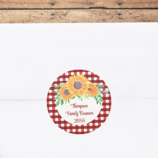 Persoonlijke gezinshereniging ronde sticker