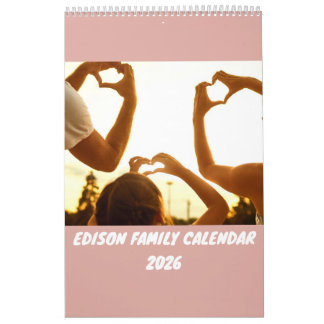 Persoonlijke gezinskcalender 2026 kalender