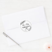 Persoonlijke Gezinsmonogramstickers Ronde Sticker (Envelop)