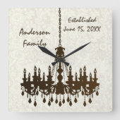 Persoonlijke Gezinsoprichting Kroonluchter Klok (Voorkant)