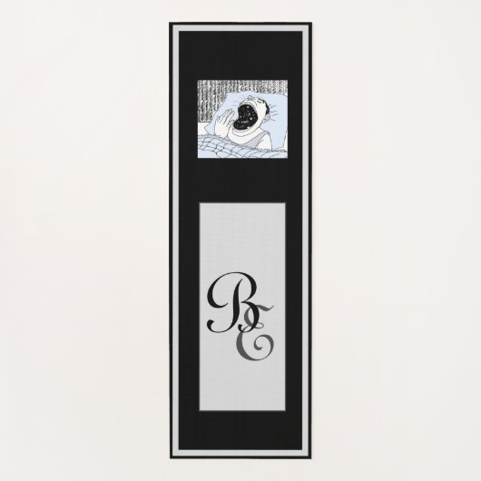 Persoonlijke gezondheid Fitness Funny Comic Grey a Yogamat (Voorkant)