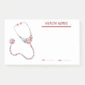 persoonlijke gezondheids- en medische status track post-it® notes (Voorkant)