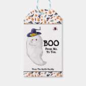 Persoonlijke Ghost Halloween Party Cadeaulabel (Voorkant)