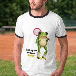 Persoonlijke Giddy Up Voor Het Spel Papa   Eigenzi T-shirt