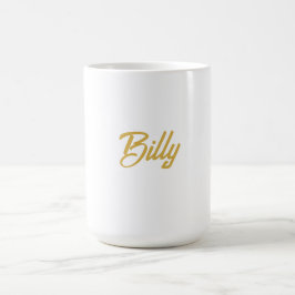 Persoonlijke gift met typografie Billy Name  Koffiemok