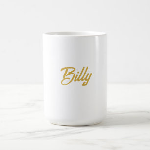 Persoonlijke gift met typografie Billy Name Koffiemok