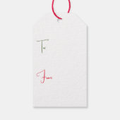 Persoonlijke Gift Tags - Kerstvreugde Cadeaulabel (Achterkant)