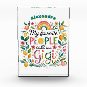 ❤️Persoonlijke GIGI-cadeaus Moederdag Verjaardag  Fotoblokken (Voorkant)