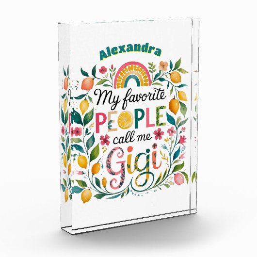 ❤️Persoonlijke GIGI-cadeaus Moederdag Verjaardag  Fotoblokken (Links)