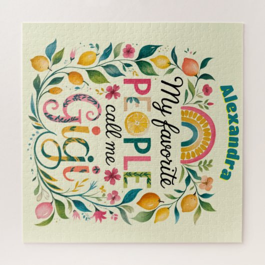 ❤️Persoonlijke GIGI-cadeaus Moederdag Verjaardag Legpuzzel (Horizontaal)