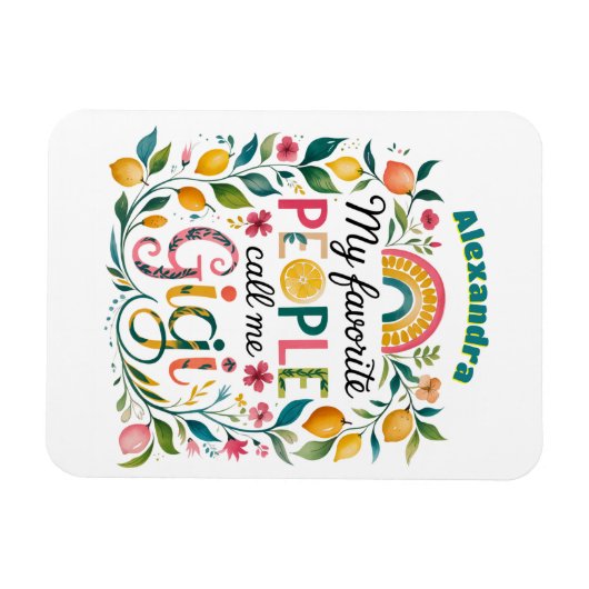 ❤️Persoonlijke GIGI-cadeaus Moederdag Verjaardag  Magneet (Horizontaal)