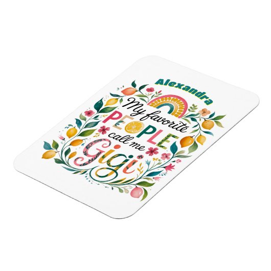 ❤️Persoonlijke GIGI-cadeaus Moederdag Verjaardag  Magneet (Linkerzijde)