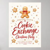Persoonlijke Gingerbread Cookie Exchange Welkom Poster (Voorkant)