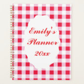 Persoonlijke Gingham  Planner (Voorkant)