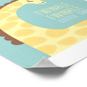Persoonlijke Giraffe-kinderkamerposterprint Poster (Hoek)